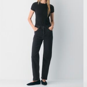 DENIM FORUM ARLO HIGH-RISE STRAIGHT JEANS – Size 26 / 28L